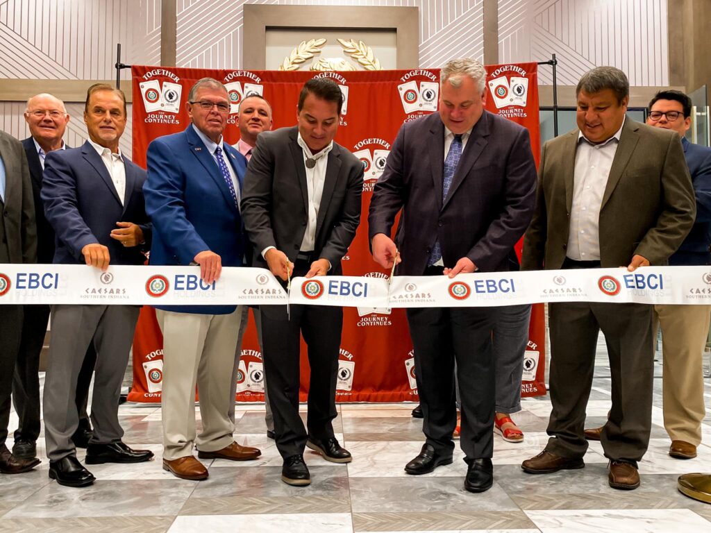 Ribbon cutting for tribal casino gaming investment